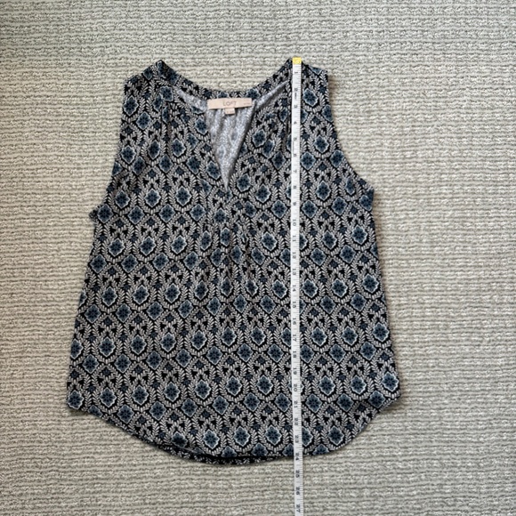 LOFT mixed media sleeveless shell, SP - Picture 5 of 5